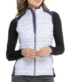 Peter Millar Women's Fuse Elite Hybrid Paisley Vest Size Medium thumbnail 1