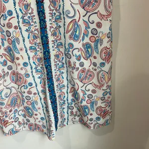Loft Paisley Deep‎ V Neck Shift Sleeveless Shift Lightweight Dress Size M thumbnail 10