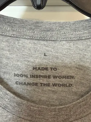 Ann Taylor Inspire Women. Gray Graphic Tee thumbnail 2