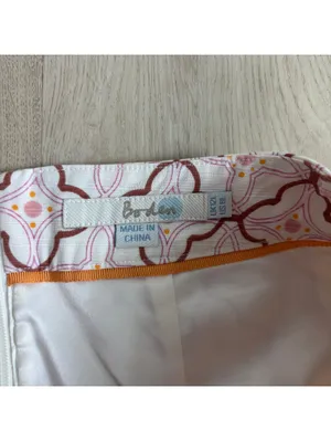 Boden EUC Women's Geo Lattice Print Cream Orange Pencil Skirt Size 8L thumbnail 4