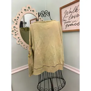 Daily Practice Anthropologie Tie Dye Sweatshirt Size XS Lime Green‎ Mint Relaxed thumbnail 5