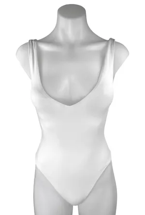Aritzia Babaton White Sleeveless Open Back Thong Cami Tank Bodysuit Top Size 2XS thumbnail 1