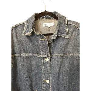 ZARA Denim Oversized Overshirt w Pockets Small thumbnail 5