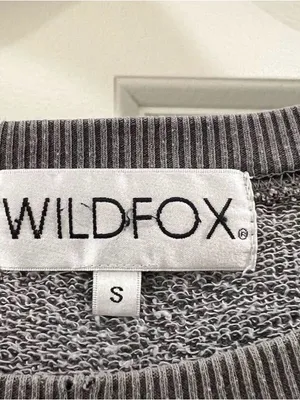 Wildfox “Sorry I’m Latte” Graphic Sweatshirt | Gray | Size S thumbnail 5