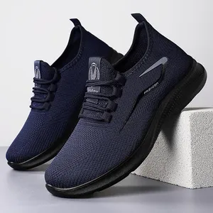 BRAND NEW ~ Dark Navy Blue Mesh Sneakers Casual Athletic Shoes ~Size 44 (12 1/2) thumbnail 1