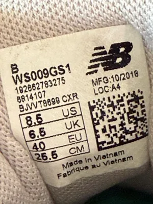 New Balance 009 V1 Light Cliff Gray/White Women’s Size 8.5 Sneakers thumbnail 7