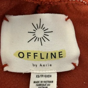 Aerie Velour Jogger Pants Rust Orange Brown Size XS thumbnail 4