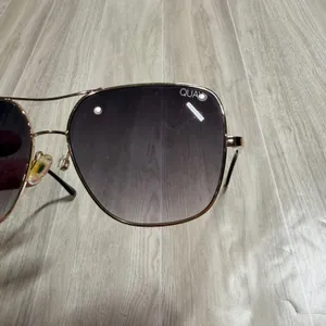 Quay Australia‎ Stop and Stare Gold Aviator Sunglasses Purple Gradient Lens 126 thumbnail 5
