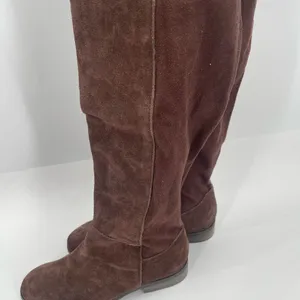 Lucky Brand Calypso Boots Size 6 Tall Over The Knee Suede Chocolate Brown Suede thumbnail 8