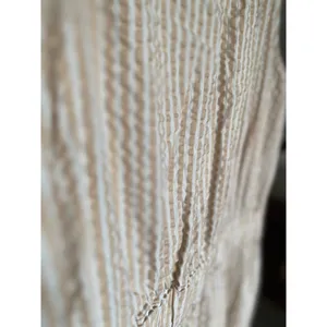 Level Eight Cotton Seersucker Romper Jumpsuit Striped Coastal Minimal Neutral‎ M thumbnail 7