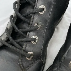 Harley-Davidson Black Leather Biker Boots Lace Up Side Zipper 84051 Heavy Duty 9 thumbnail 15