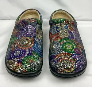 Alegria Kayla Bullseye Mule Clog Sz 38/8 Kay Rainbow Comfort Shoes thumbnail 1