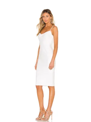 Katie May Pretty Bird Sleeveless Cowl Draped Back Dress Ivory White Small Bridal thumbnail 3