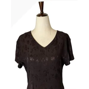 Laura Ashley Vintage 90s Dress Women 8 Brown Floral Jacquard Maxi Cottagecore thumbnail 4