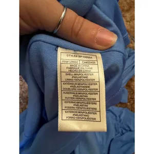 Steve Madden Laney Asymmetric Mesh Ruched Midi Dress Blue Y2K Cocktail Resort thumbnail 7