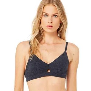 Alo Yoga‎ Lounge Bra in Rich Navy Heather nwot thumbnail 2