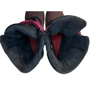 Sorel Tivoli II Boots Women Black Pink Plaid Waterproof‎ Apres Ski Fleece M thumbnail 6