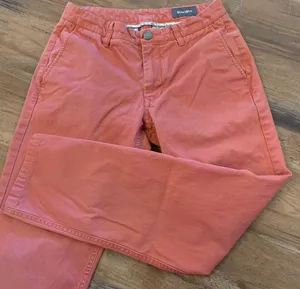 Bonobos Women's Casual Pants size 28 Cropped Chinos Coral Color thumbnail 1
