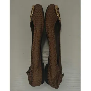 Vintage Tory brown Burch Flats sz 7.5 thumbnail 6