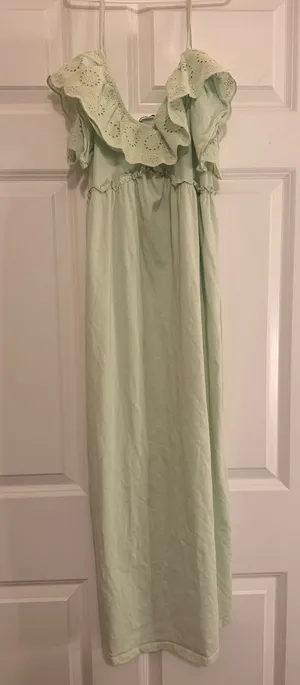 ZARA Light Green Maxi Dress thumbnail 1