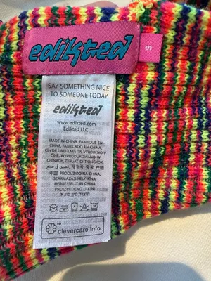 Edikted Rainbow Color Backless Halter Tank Top Size Small thumbnail 6