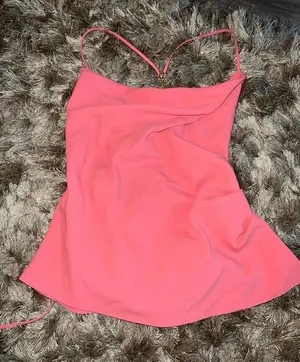 Amanda Uprichard Chain Open Back Top sz XS thumbnail 3