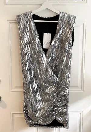 ZARA sequin mini dress thumbnail 7