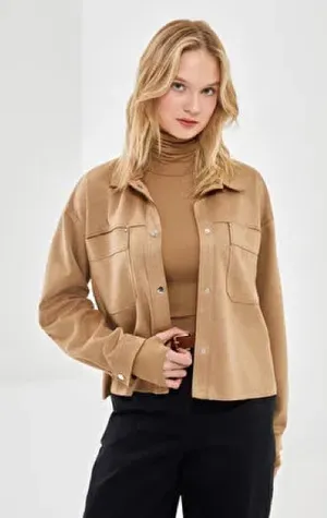 Zara Super Soft Tan brown Jacket thumbnail 1