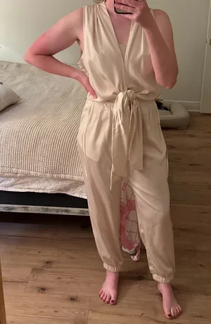 Do+Be Satin-like Jogger Jumpsuit thumbnail 1