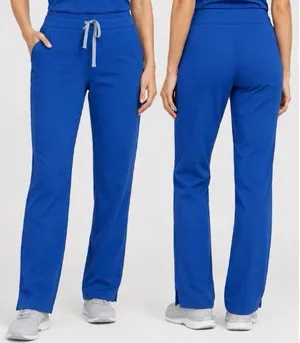 FIGS Technical Collection XL Royal Blue Straight Leg Scrub Pants Drawstring thumbnail 2
