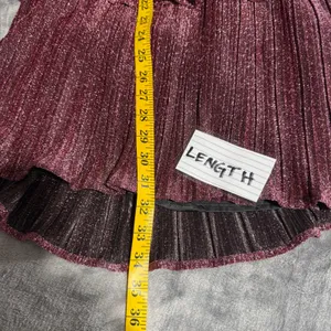 Lulus Sweetest Soiree Mini Dress XS Plum‎ Metallic Tiered Plisse Open Back Party thumbnail 10