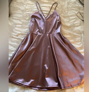 Windsor Elegant Satin V-Neck Dress thumbnail 1