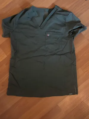 Spruce Green TENCEL™ Sal‎ ‎ Essential Scrub Top thumbnail 4