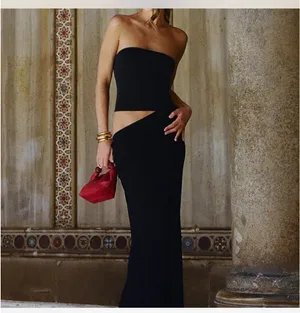 Meshki Maxi Dress Black thumbnail 2