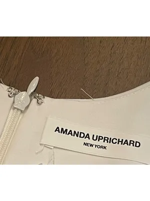 Amanda Uprichard Evalina Dress in Ivory XSmall New Womens Cocktail Sheath thumbnail 7
