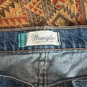 Wrangler Cash Waist Bootcut Blue Riding Jeans Womens‎ Sz 15/16 × 34 Cowgirl Cut thumbnail 2