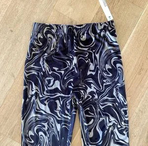 Steele Valerie Velvet Flare Pants in Swirl Pattern Brown thumbnail 3