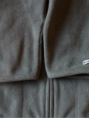 Columbia Women’s Gray Full Zip Fleece Hoodie Jacket Size Medium Super Soft thumbnail 2