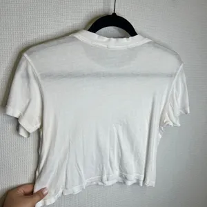 Agolde Premium White Cotton Short Sleeve Cropped Tee Shirt A7012 Women Size S thumbnail 3
