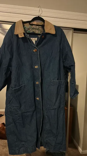 Vintage Paris Sport Club Denim Trenchcoat thumbnail 3