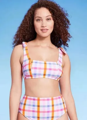 Kona Sol Plaid Bikini Set thumbnail 1