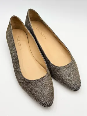 Talbots Metallic Gold Pointed-Toe Flats Size 7 thumbnail 3