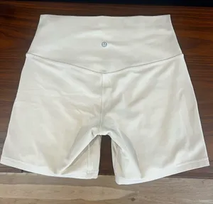 Lululemon Align Highrise Short 6" Double Lined Nulu Size 8🥂 Prosecco thumbnail 3