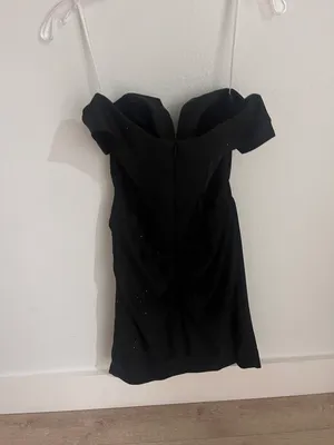 Sparkly black hoco dress Size 8 thumbnail 2