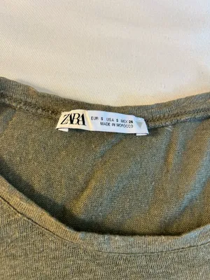 Zara Green Cropped Tee thumbnail 4