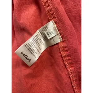 We The Free People Distressed Pink Western Peplum Snap Front Cotton Shacket SM thumbnail 5