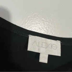 Revolve‎ Alexis One Shoulder Top With Bell Sleeve Black Small Minimalist Elegant thumbnail 3
