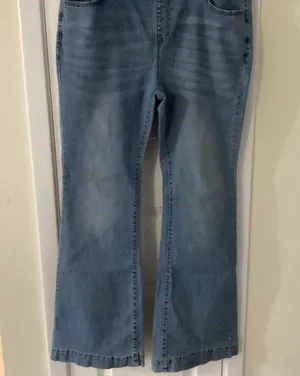 SheIn Blue Flare Wide Leg Jeans thumbnail 1