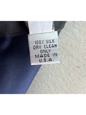 Joanna Mastroianni Sz 14 100% Silk Navy Mini Dress Cocktail Bergdorf Goodman USA thumbnail 8
