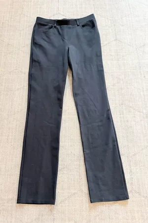 Quince Black Stretch Ponte Straight Leg Pants Size Small Work Trouser thumbnail 1